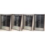 Marini Matte Black Semi-Frameless Wall To Wall Sliding Door 1500-1610 * 1950
